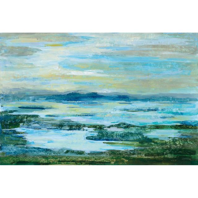 Northern Lake Green Crop by Silvia Vassileva - Wrapped Canvas Art Prints Metro Lane Size: 30cm H x 46cm W x 3.8cm D on Productcaster.