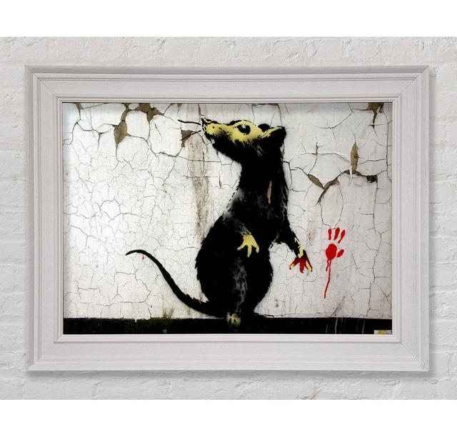 Rat Paw Framed Print Happy Larry Size: 42cm H x 59.7cm W x 8cm D on Productcaster.