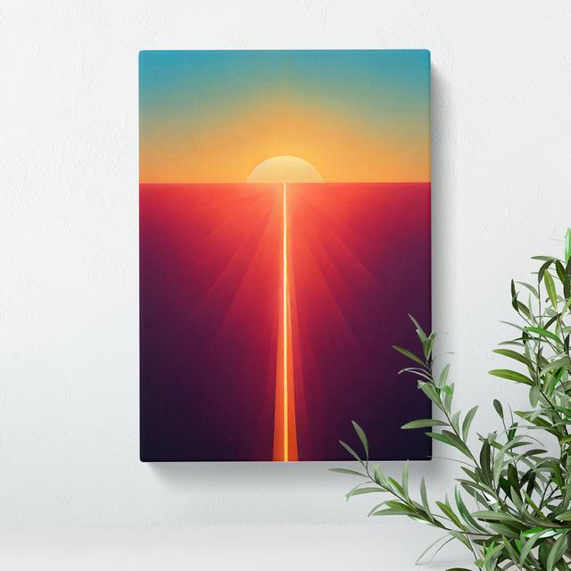 Awesome Sunset View Abstract - Wrapped Canvas Print 17 Stories Size: 50cm H x 35cm W x 3cm D on Productcaster.