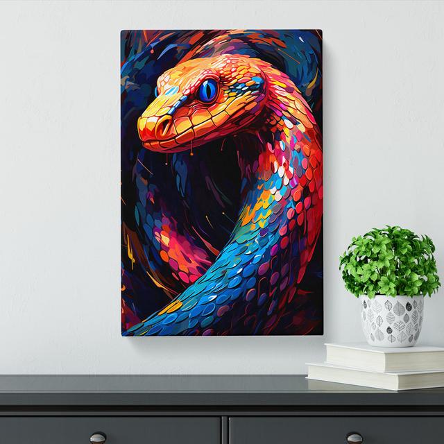 Python Abstract - Art Prints Marlow Home Co. Size: 76cm H x 50cm W x 3cm D on Productcaster.