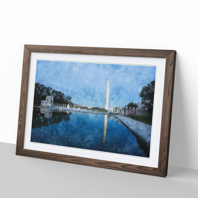 The Washington Monument Vol.4 - Picture Frame Graphic Art East Urban Home Frame Option: Walnut, Size: 48cm H x 65cm W x 2cm D on Productcaster.