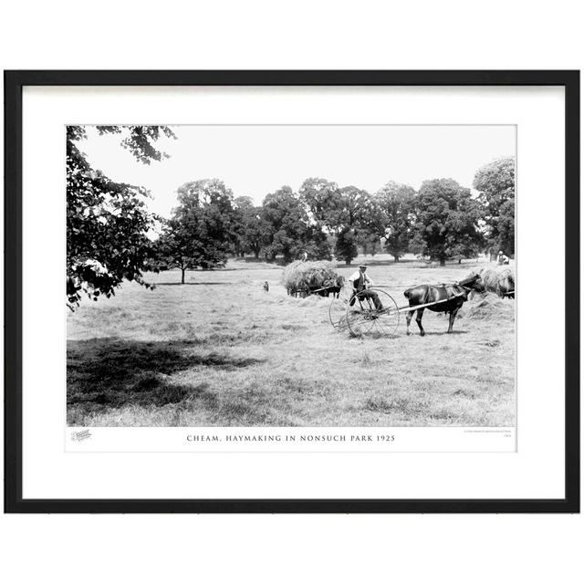 Cheam, Haymaking in Nonsuch Park 1925 by Francis Frith - Picture Frame Photograph Print on Paper The Francis Frith Collection Size: 40cm H x 50cm W x on Productcaster.