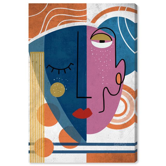 Abstract Geometric Cubist Female Portrait by Oliver Gal - Painting on Canvas Oliver Gal Format: Wrapped Canvas, Size: 91.44cm H x 60.96cm W on Productcaster.