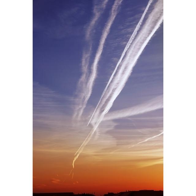 Contrails In The Sunrise by A330Pilot - No Frame Art Prints on Canvas 17 Stories Size: 30cm H x 20cm W on Productcaster.