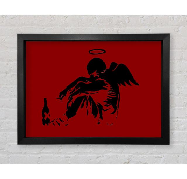 Fallen Angel - Single Picture Frame Art Prints Bright Star Size: 84.1cm H x 118.9cm W x 3.4cm D, Colour: Red on Productcaster.