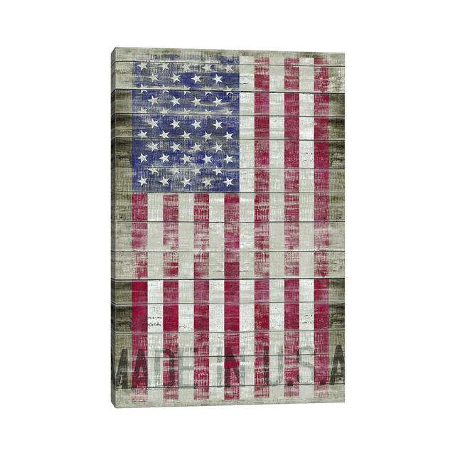 American Flag II by Diego Tirigall - Print on Canvas East Urban Home Size: 101.6cm H x 66.04cm W x 1.9cm D, Format: Wrapped Canvas on Productcaster.