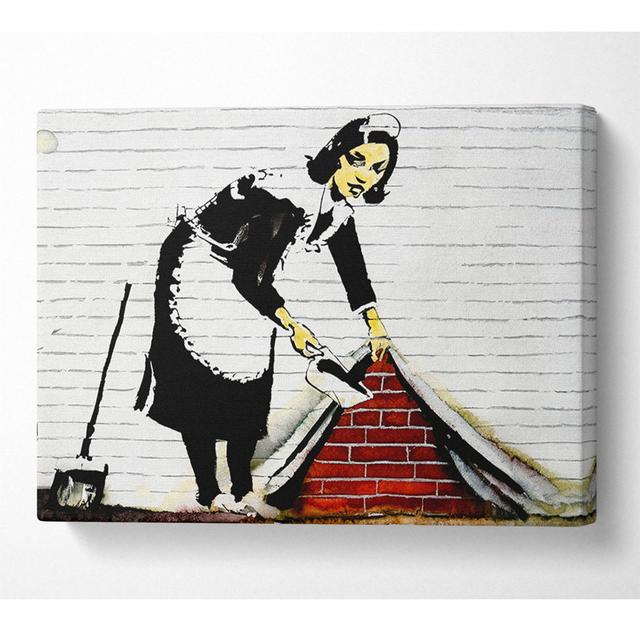 Sweep It Under The Carpet - Wrapped Canvas Art Prints ClassicLiving Size: 35.6cm H x 50.8cm W x 10cm D on Productcaster.