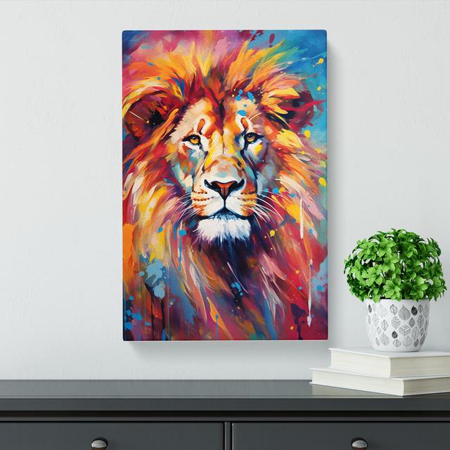 Lion Abstract - Print Latitude Vive Size: 76cm H x 50cm W x 3cm D on Productcaster.