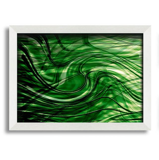 Green Time Line - Single Picture Frame Art Prints Metro Lane Size: 29.7cm H x 42cm W on Productcaster.