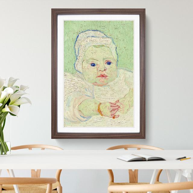 Roulins Baby by Vincent Van Gogh - Picture Frame Painting East Urban Home Frame Option: Walnut Framed, Size: 65cm H x 48cm W x 2cm D on Productcaster.