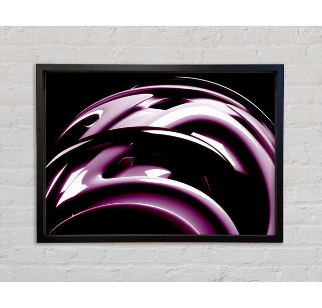 Purple Bend Framed Print Bright Star Size: 100cm H x 141.4cm W on Productcaster.