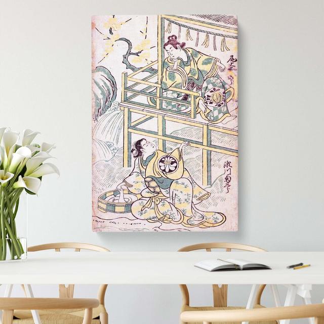 Scene from a Drama by Torii Kiyonobu - Wrapped Canvas Painting Print East Urban Home Size: 60cm H x 40cm W x 3cm D on Productcaster.