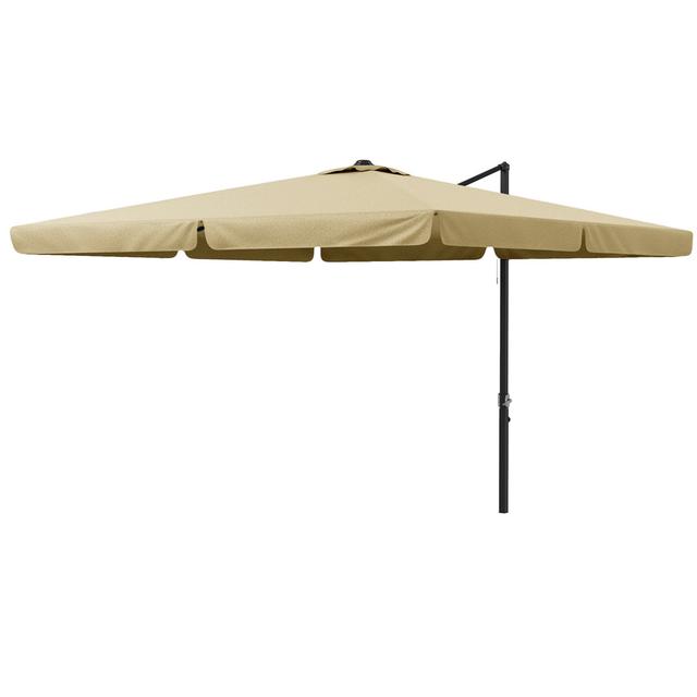 Breylen 300cm Cantilever Parasol with Crank Lift Dakota Fields Fabric Colour: Brown on Productcaster.