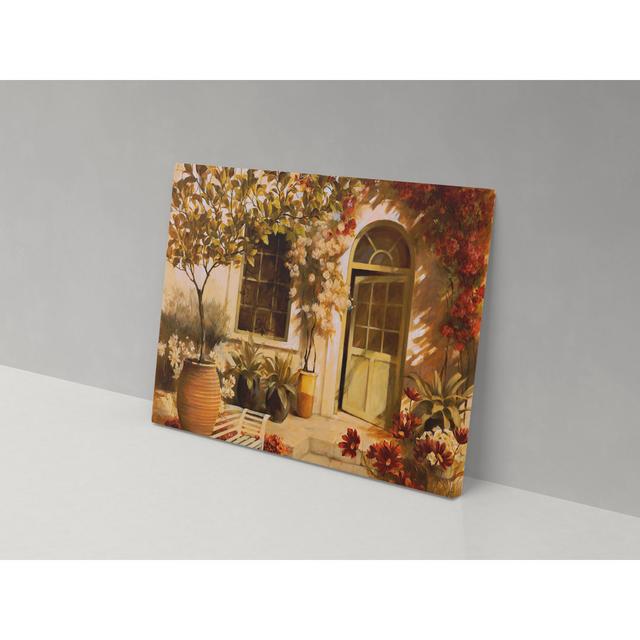 Autumnal Garden - Wrapped Canvas Print ClassicLiving Size: 102cm H x 153cm W x 4cm D on Productcaster.