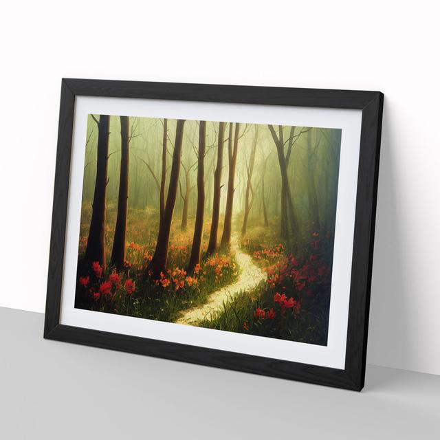 Ravishing Spring Forest - Picture Frame Painting Alpen Home Frame Colour: Black Framed, Size: 34cm H x 46cm W x 2cm D on Productcaster.