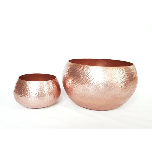 Shawnda Metal Pot Planter Bloomsbury Market on Productcaster.