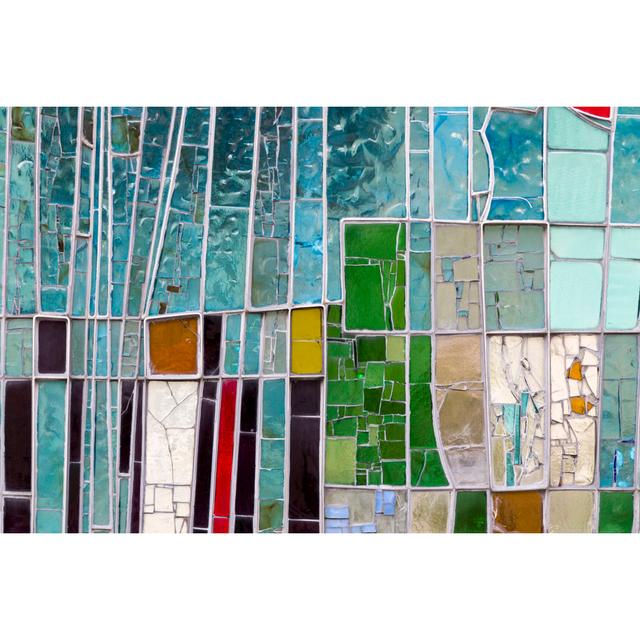 Stained Colourful Window - Wrapped Canvas Print Metro Lane Size: 20cm H x 30cm W on Productcaster.