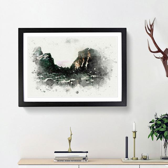 El Capitan Beauty in Abstract - Picture Frame Graphic Art Print East Urban Home Frame Option: Black Framed, Size: 62cm H x 87cm W x 2cm D on Productcaster.