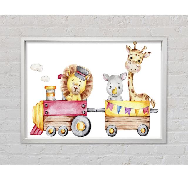 The Animal Train - Print Bright Star Size: 84.1cm H x 118.9cm W x 3.3cm D on Productcaster.