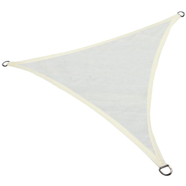 Durain 5m x 5m Triangular Shade Sail Dakota Fields Colour: Cream on Productcaster.