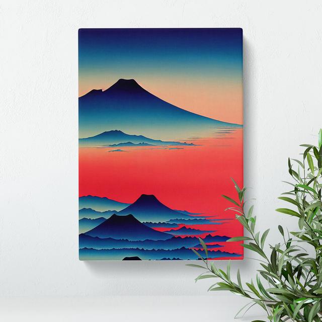 A Mountain Sunset No.3 - No Frame Print on Canvas Alpen Home Size: 76cm H x 50cm W x 3cm D on Productcaster.