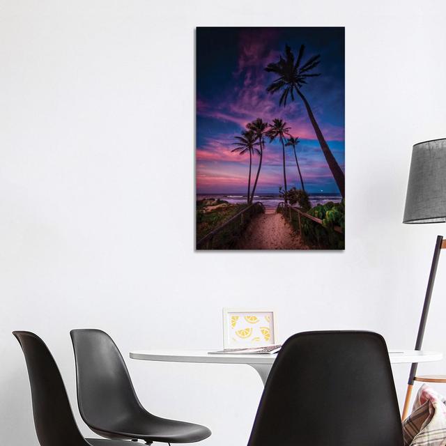 Palm Tranquility by Ben Mulder - Gallery-Wrapped Canvas Giclée on Canvas Beachcrest Home Size: 101.6cm H x 66.04cm W, Format: Wrapped Canvas on Productcaster.