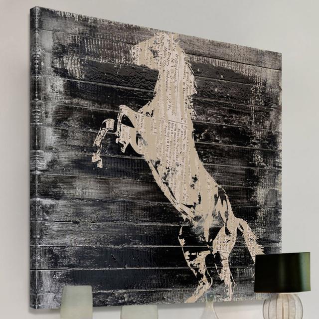 'Horseward II' by Irena Orlov Painting Print on Wrapped Canvas East Urban Home Size: 101 cm H x 101 cm W x 3.81 cm D on Productcaster.