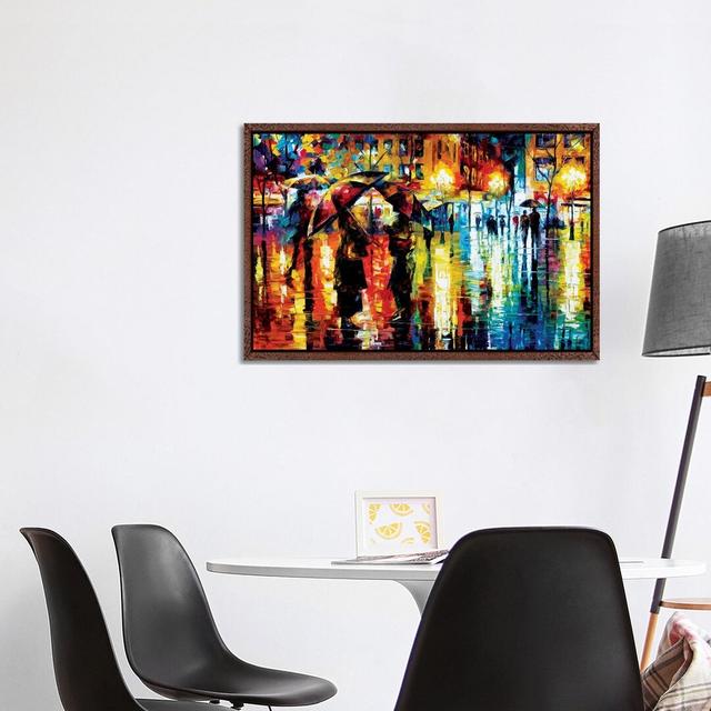 Close Encounter by Leonid Afremov - Painting on Canvas 17 Stories Format: Classic Wood Framed Canvas, Size: 66.04cm H x 101.6cm W x 3.81cm D on Productcaster.