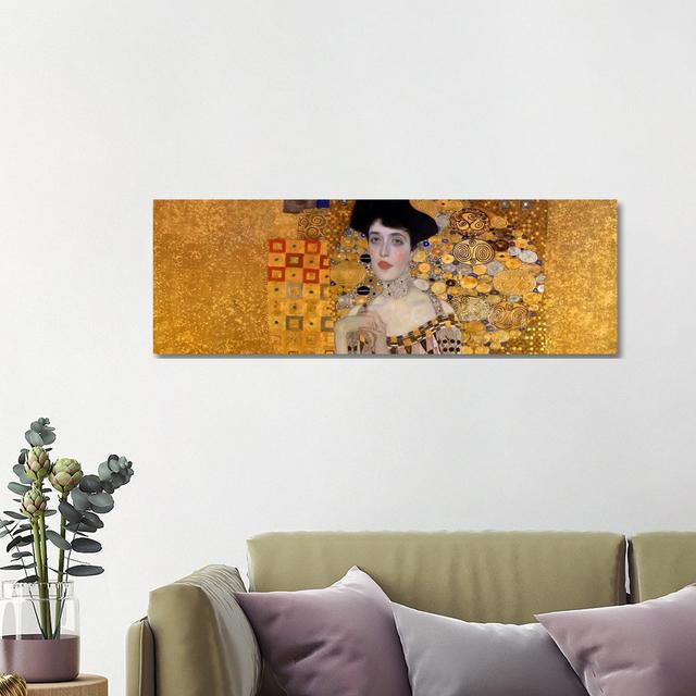 Portrait of Adele Bloch-Bauer I by Gustav Klimt - Wrapped Canvas Panoramic Painting Ophelia & Co. Size: 40.64cm H x 121.92cm W x 1.905cm D on Productcaster.