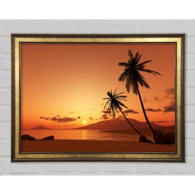 As The Sun Goes Down Framed Print Highland Dunes Size: 21cm H x 29.7cm W x 1.5cm D on Productcaster.