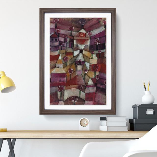 Rose Garden by Paul Klee - Picture Frame Painting East Urban Home Size: 36cm H x 27cm W x 2cm D, Frame Option: Walnut Framed on Productcaster.