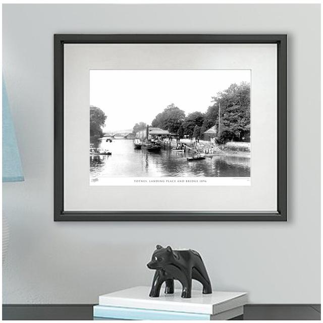 'Totnes, Landing Place and Bridge 1896' by Francis Frith - Picture Frame Photograph Print on Paper The Francis Frith Collection Size: 28cm H x 36cm W on Productcaster.