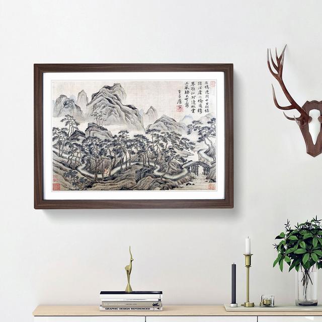 Landscape Vol.2 by Tang Yin - Picture Frame Painting Print East Urban Home Size: 48cm H x 65cm W x 2cm D, Frame Option: Walnut Framed on Productcaster.