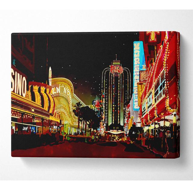 Las Vegas Strip Casino Heaven - Print Latitude Run Size: 66cm H x 106.6cm W x 10cm D on Productcaster.