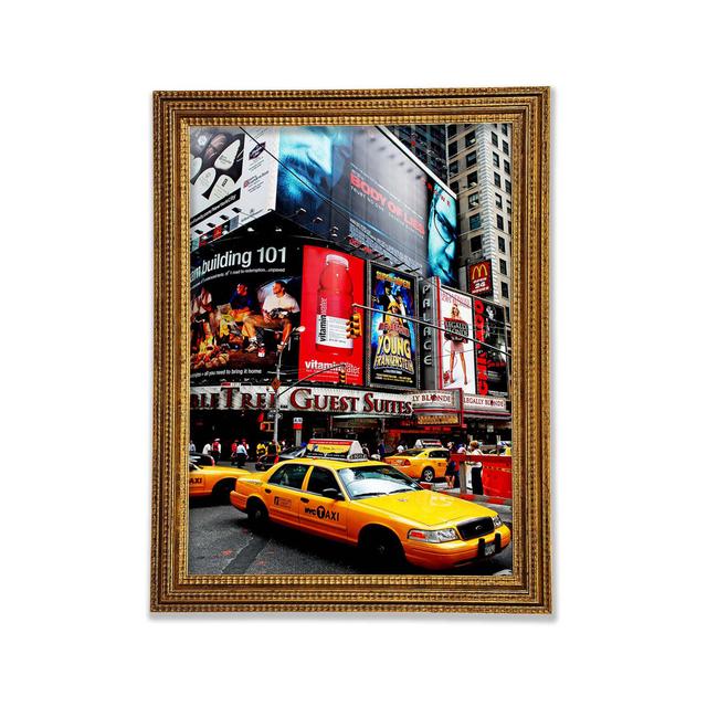 Broadway taxis in new york - drucken Ebern Designs Größe: 84,1 cm H x 59,1 cm B x 3 cm T on Productcaster.