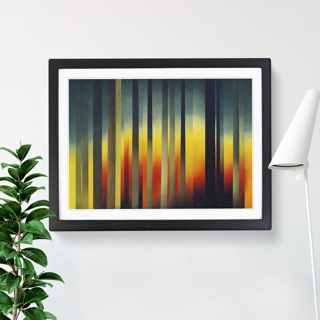 Abstract Pine Tree Forest Vol.3 - Picture Frame Graphic Art Metro Lane Size: 34cm H x 46cm W x 2cm D, Frame Colour: Black on Productcaster.