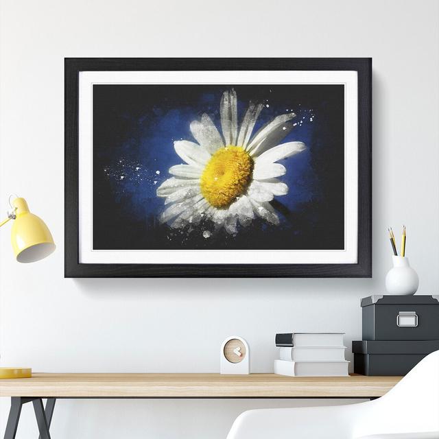 White Daisy Vol.5 - Picture Frame Graphic Art East Urban Home Frame Option: Black Framed, Size: 48cm H x 65cm W x 2cm D on Productcaster.