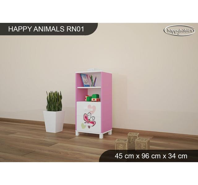 45cm W Chip Resistant Animals Kids Cube Happy Babies Colour: Pink on Productcaster.