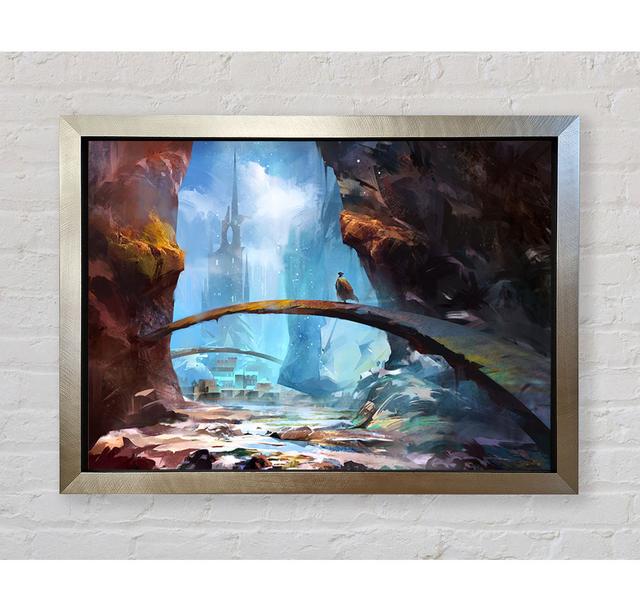 The Curved Bridge in the Mountains - Single Picture Frame Art Prints Bright Star Size: 59.7cm H x 84.1cm W x 3.4cm D on Productcaster.