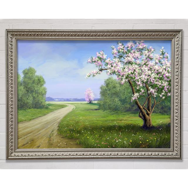 The Road Through The Blossom Framed Print Bright Star Size: 59.7cm H x 84.1cm W x 3cm D on Productcaster.