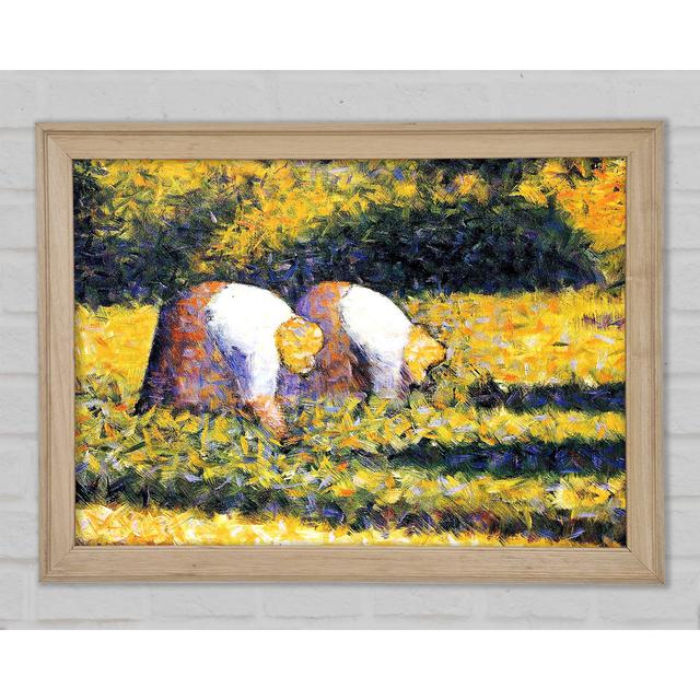 Seurat Farmers At Work - Print Bright Star Size: 84.1cm H x 118.9cm W x 1.5cm D on Productcaster.