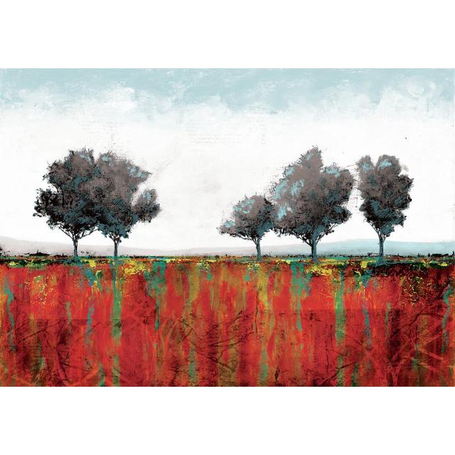 Bright Tree - Wrapped Canvas Painting Rosalind Wheeler Size: 20cm H x 30cm W on Productcaster.