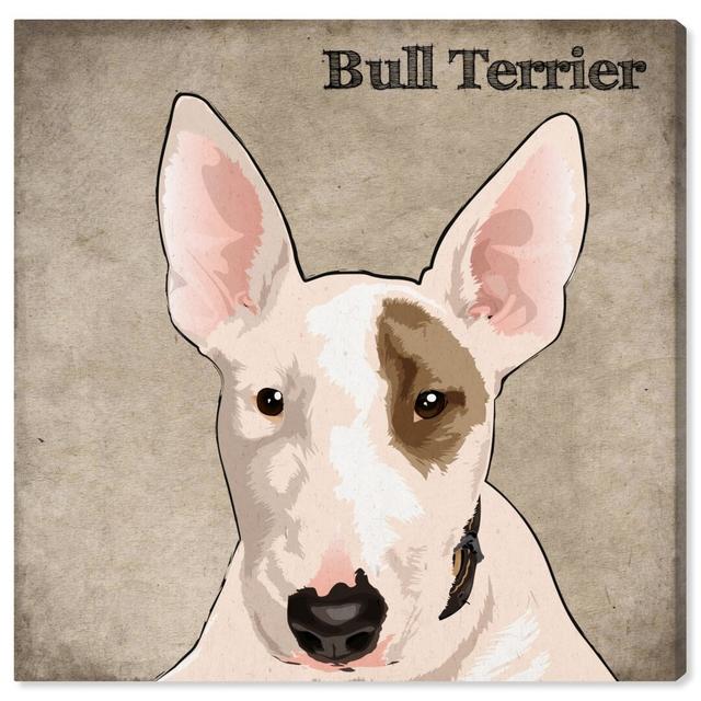 'Bull Terrier' by Oliver Gal - Wrapped Canvas Graphic Art Print East Urban Home Size: 101.6cm H x 101.6cm W on Productcaster.