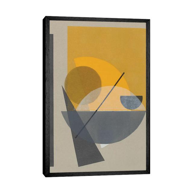 Hommage an das Bauhaus II von Rob Delamater - Galerie-umwickelte Leinwand Giclée auf Leinwand ScanMod Design Format: Schwarzer Rahmen, Größe: 66,04 cm on Productcaster.