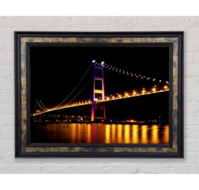 San Francisco Bridge Reflections - Single Picture Frame Art Prints Bright Star Size: 42cm H x 59.7cm W x 8cm D on Productcaster.