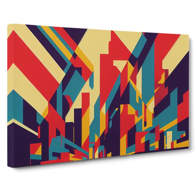 Showstopping Modern Abstract Art - Wrapped Canvas Graphic Art Metro Lane Size: 50cm H x 76cm W x 3cm D on Productcaster.