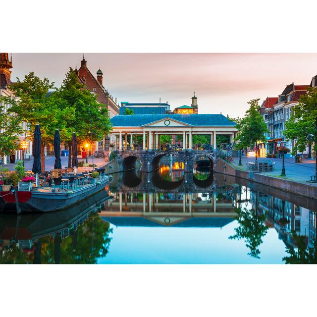 Canals, Houses And Koornbrug by Sander Meertins - Wrapped Canvas Print Latitude Run Size: 81cm H x 122cm W on Productcaster.