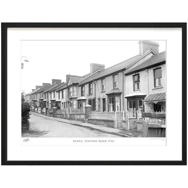 Bynea, Station Road 1936 by Francis Frith - Single Picture Frame Print The Francis Frith Collection Size: 28cm H x 36cm W x 2.3cm D on Productcaster.