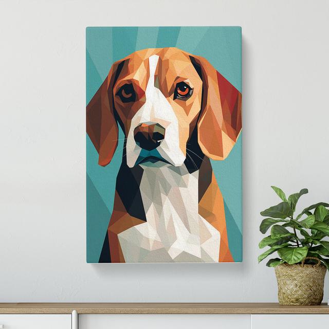 Beagle Minimalism No.2 - Print Marlow Home Co. Size: 76cm H x 50cm W x 3cm D on Productcaster.