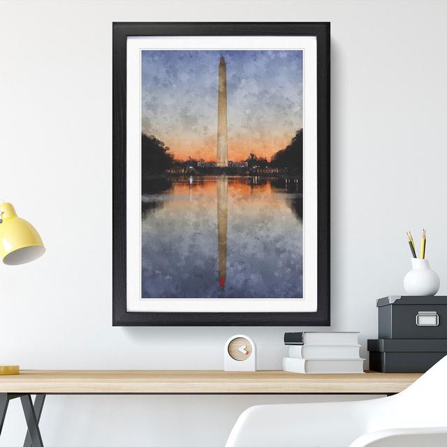 The Washington Monument Vol.2 - Picture Frame Graphic Art East Urban Home Frame Option: Black, Size: 36cm H x 27cm W x 2cm D on Productcaster.